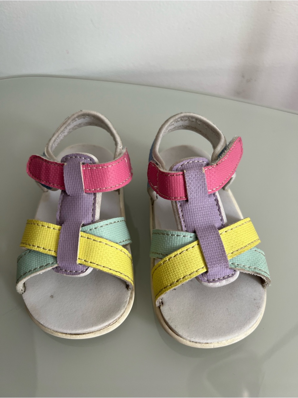 SEE KAI RUN Multi-Color Strappy Sandals, 5 Toddler - Picture 2 of 8
